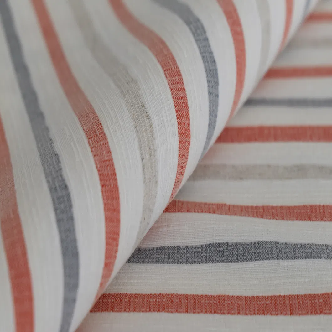 Nylon Cotton Fabric Yarn Dyed Bengaline Fabric Striped Design for Garment